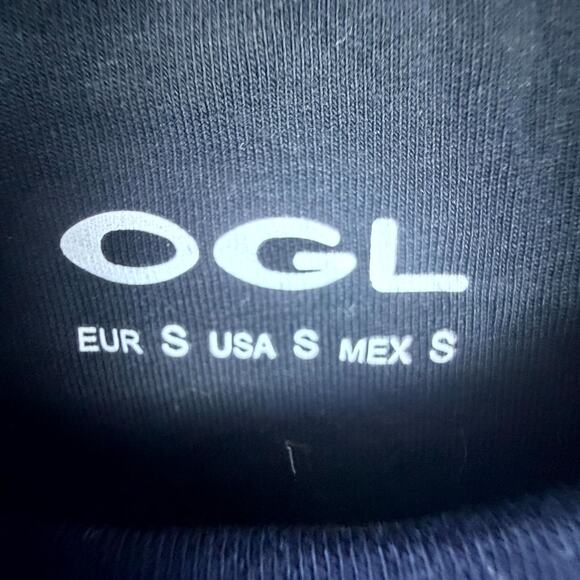 OGL Move Brami Top Womens Small Smoky Navy Lyocell Wool Banded Hem Built in Bra - Picture 4 of 7